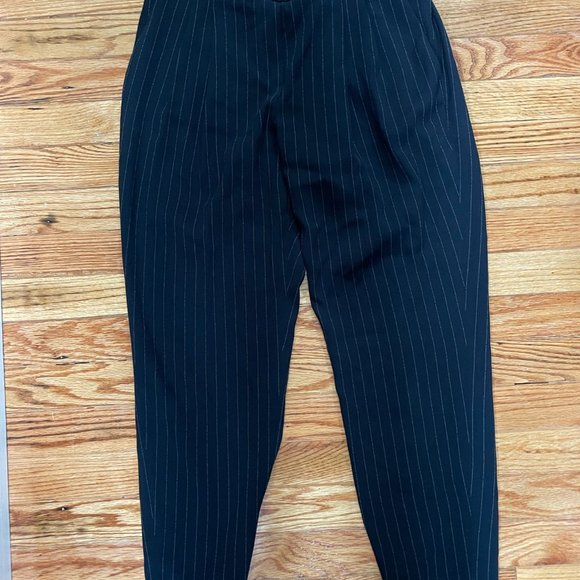 Babaton Navy Pinstripe Cohen Pant - Picture 2 of 3